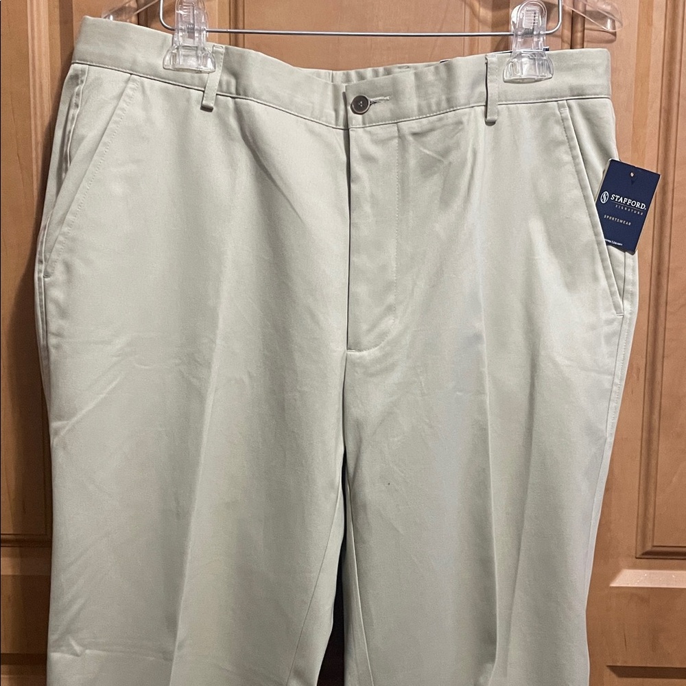 Stafford Classic Light Beige Trousers 36x30